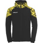 UHLSPORT Kapuzenjacke GOAL 25 EVO WOVEN HOOD JACKET Kids, Größe 140 in Schwarz