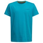 La Sportiva Boulder T-Shirt für Kinder, 120, tropic blue