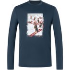 Super.Natural Dachshund Party  Herren  Longsleeves blau Größe S Trekking  Haut