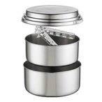 MSR Alpine 2 Pot Kochset  Camping Kochgeschirr silber Größe ONE SIZE