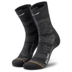 Salewa - Women's Ortles AM Crew Sock - Wandersocken 36-38 schwarz/grau