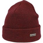 Eisglut Leon Merino Herren Mütze ( Dunkelrot one size Größe,)