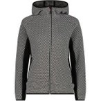 CMP Damen Kapuzensweat WOMAN JACKET FIX HOOD, Größe 44 in Grau