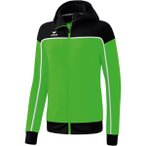 ERIMA Damen Kapuzensweat CHANGE training jacket with hood, Größe 34 in Grün