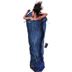 COCOON Silk MummyLiner - Seiden-Schlafsack checked silk
