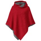 Mufflon - Women's Maxi - Poncho Gr One Size rot