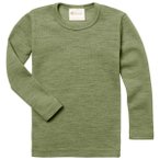 Engel - Kinder-Unterhemd L/S - Alltagsunterwäsche Gr 152 oliv