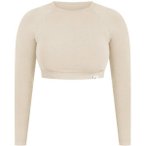 SMILODOX Crop Longsleeve Bethy, Größe M in Braun