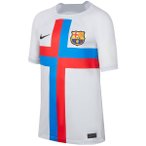 NIKE Kinder Fantrikot FCB Y NK DF STAD JSY SS 3R, Größe XS in Grau