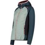 CMP Damen Kapuzensweat WOMAN JACKET HYBRID FIX HOOD, Größe 36 in Silber