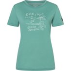 Super.Natural Damen Cote D'azur T-Shirt (Größe XS, tuerkis)