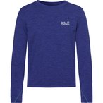 Jack Wolfskin Trail  Kinder  Longsleeves blau Größe 164 Lifestyle  Elastisch