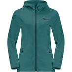 JACK WOLFSKIN Damen Unterjacke BAISELBERG HOODED FZ W, Größe M in Grün
