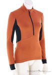 Vaude Kuro Half Zip Damen Bikeshirt langarm-Orange-40