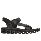 SKECHERS Herren Sandalen He/Uni GLIDE STEP SANDAL-DOVAH, Größe 46 in Schwarz