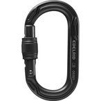 Edelrid Oval Power 2500 Screw Karabiner  Karabiner schwarz Größe One Size Alpi
