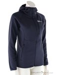 Jack Wolfskin Kolbenberg Hooded FZ Damen Sweater-Schwarz-S