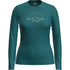 Icebreaker 200 Oasis Sunrise Summit  Damen  Longsleeves Merino blau Größe XS T