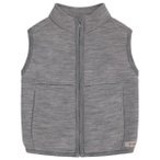 Huttelihut - Kid's Vest Wool Brushed Inside - Merinoweste Gr 122 grau