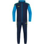 JAKO Kinder Sportanzug Polyester Performance mit Kapuze, Größe 152 in Blau