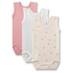 Sanetta - Kid's Set Body 0/0 324979 3-Pack - Alltagsunterwäsche Gr 98 beige