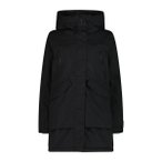 CMP Damen Jacken/Anoraks lg.Arm Da WOMAN PARKA FIX HOOD, Größe 48 in Schwarz