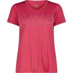 CMP Melange Print  Damen  T-Shirts pink Größe L Trekking  Geruchsneutralisiere