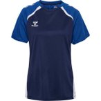 HUMMEL Damen Shirt hmlLEAD 2.0 JERSEY S/S WOMAN, Größe XL in Blau