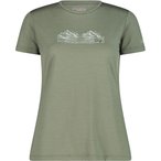 CMP Print  Damen  T-Shirts gruen Größe XL Trekking  Hautfreundlich