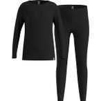 Odlo Kinder SET Merino 200 Funktionsunterwäsche ( Schwarz 128 Größe,)