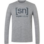 Super.Natural Denim Logo  Herren  Longsleeves grau Größe XXL Trekking  Hautfre