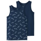 Name it - Kid's Tank Top Titan Skater 2-Packs - Top Gr 122/128 blau