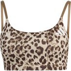adidas Optime Essentials Leopard Light Support Sport BH Damen  Sport-BHs beige G