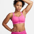 NIKE Damen Top W NK DF ALPHA ZIP-FRONT BRA, Größe XS/A in Pink
