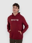 Hurley The Box Fleece Po Hoodie true red Gr. S