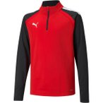 PUMA Kinder Sweatshirt teamLIGA 1/4 Zip Top Jr, Größe 128 in Rot