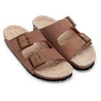 Espadrij - Women's Ami Velour Teddy - Sandalen 37 braun