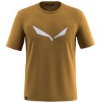 SALEWA Herren Shirt SOLIDLOGO DRI-REL, Größe 3XL in Braun