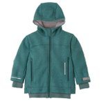 disana - Kid's Outdoor-Jacke - Wolljacke Gr 98/104 türkis