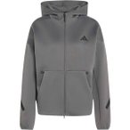 ADIDAS Damen Kapuzensweat Z.N.E. ZIP (normal & lang), Größe S in Grau