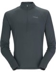 Rab - Wander-T-Shirt mit halbem Reißverschluss und langarm / langärmlig / mit 
