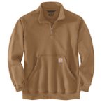 Carhartt - Marquette 1/4-Zip Mock-Neck Sweatshirt - Pullover Gr S braun