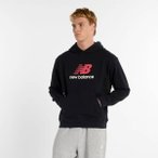 NEW BALANCE Herren Kapuzensweat Athletics French Terry Logo, Größe L in Schwar