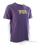 Fox Image Print Bold Standard Herren T-Shirt-Lila-M