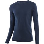 LÖFFLER Herren Unterhemd M SHIRT L/S TRANSTEX MERINO, Größe 50 in Blau