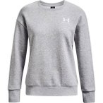 UNDER ARMOUR Damen Sweatshirt ESSENTIAL FLEECE CREW, Größe XS in Silber