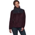 BLACK DIAMOND Damen Pullover W ROADIE QTR ZIP FLEECE, Größe XL in Rot