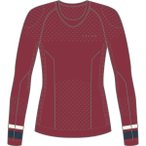 Falke Damen Unterhemden lg.Arm Da MW Longsleeved Shirt Trend, Größe XL in Rot