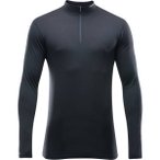 DEVOLD Herren Unterhemd BREEZE MAN HALF ZIP NECK, Größe S in Schwarz