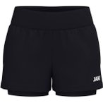 JAKO Damen 2-in-1 Short One Damen, Größe 44 in Schwarz